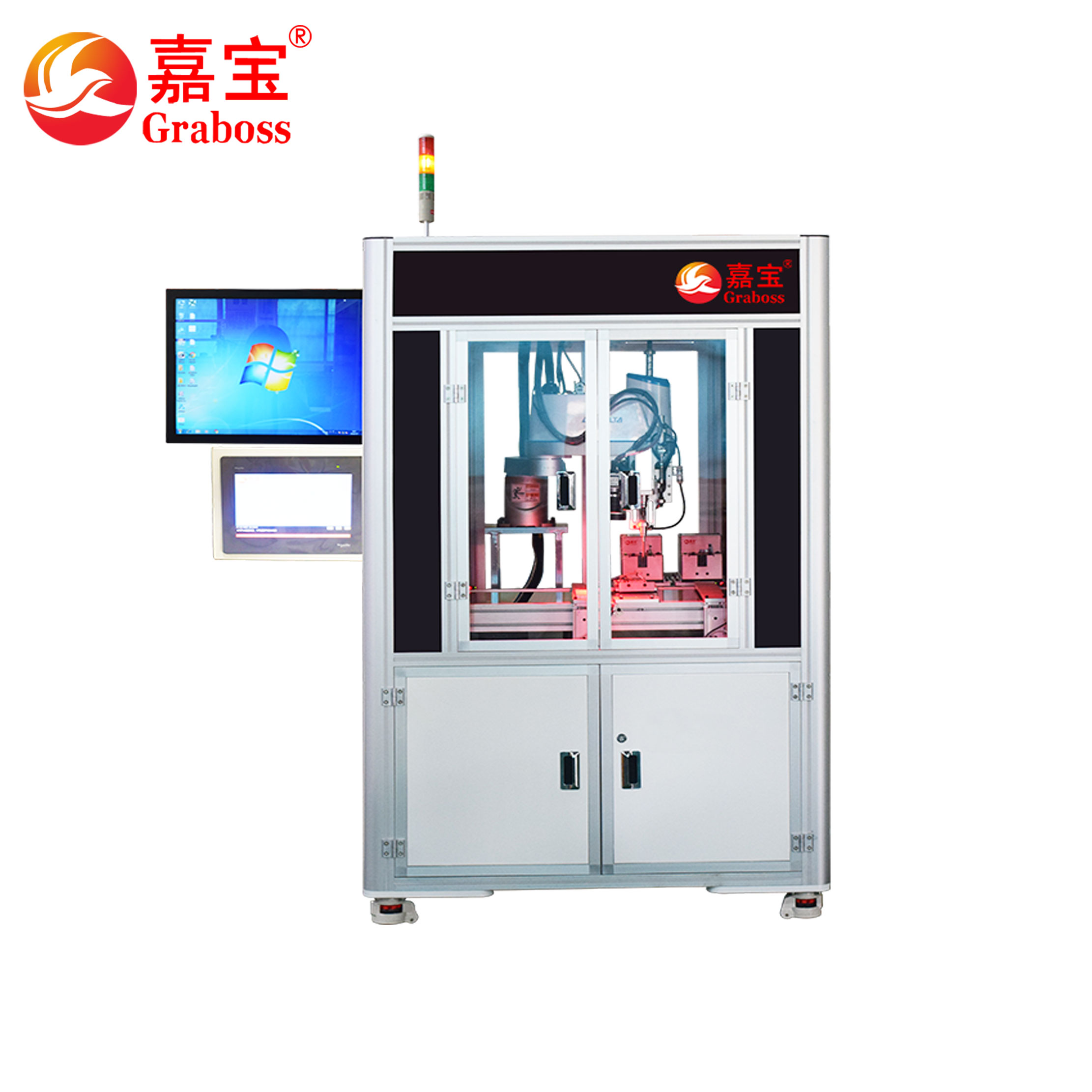 Robot CCD vision screw tightening machine