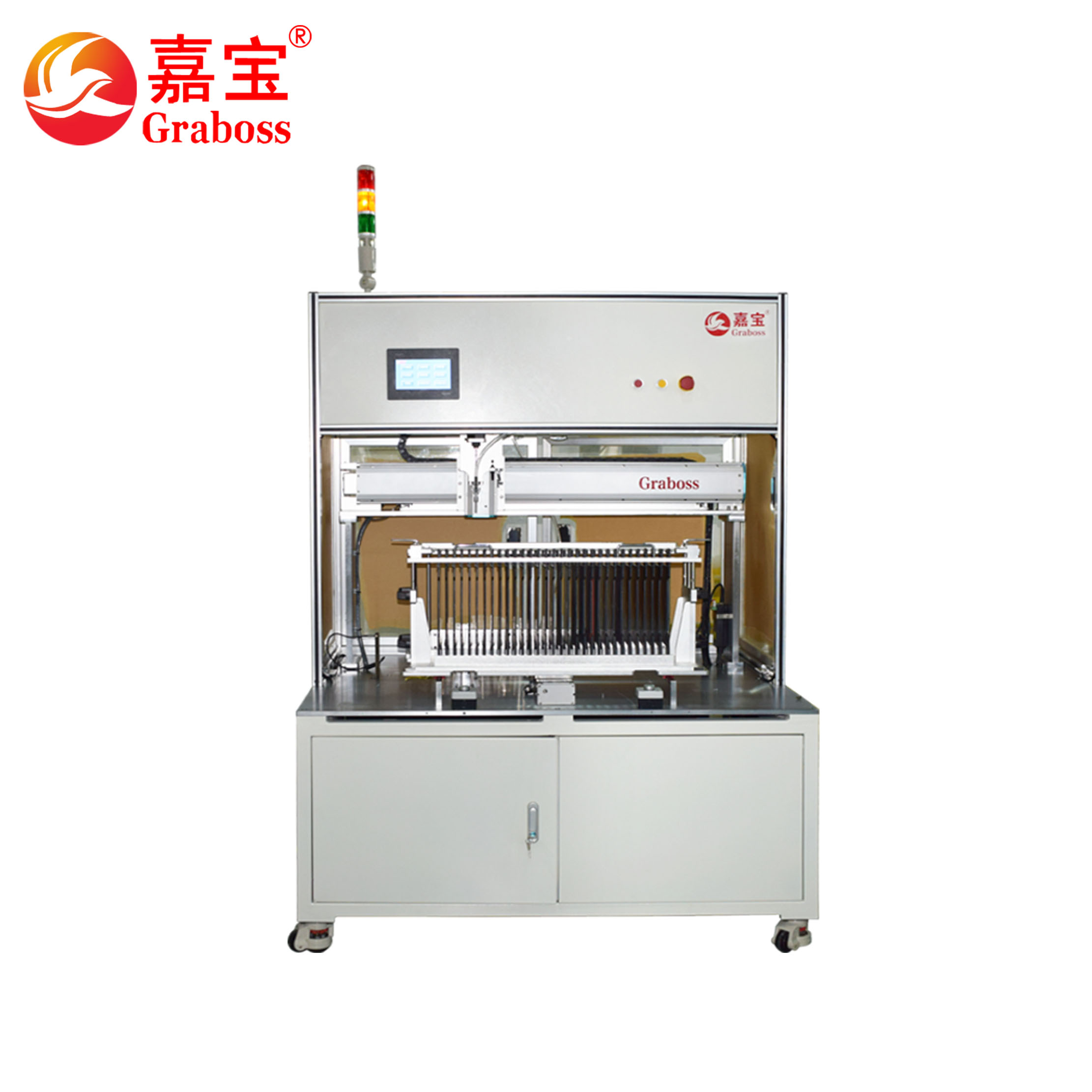 Vertical three axis screw tightening machine